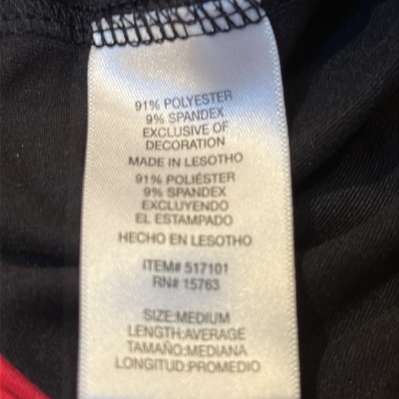 Champion yoga pants. Black with pink waistband. Medium. No pockets. - Picture 6 of 6